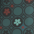 Dusty Teal Geo Floral
