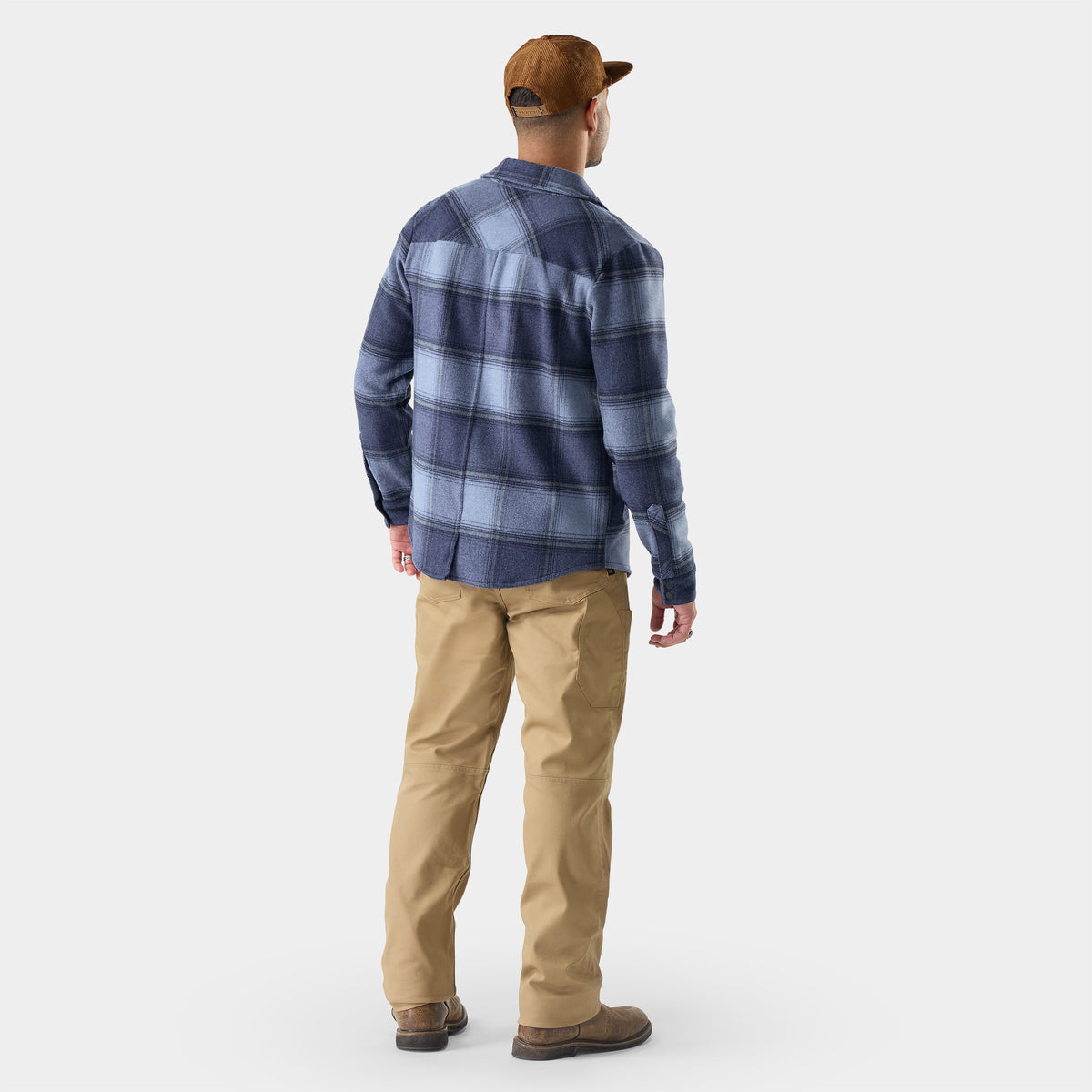 Anchor Line Shirt Jacket Nightfall Blue Plaid - 2
