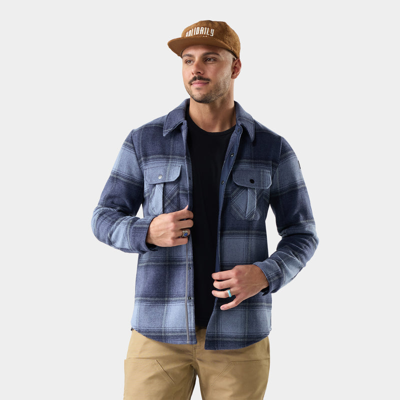 Anchor Line Shirt Jacket - Nightfall Blue Plaid / S