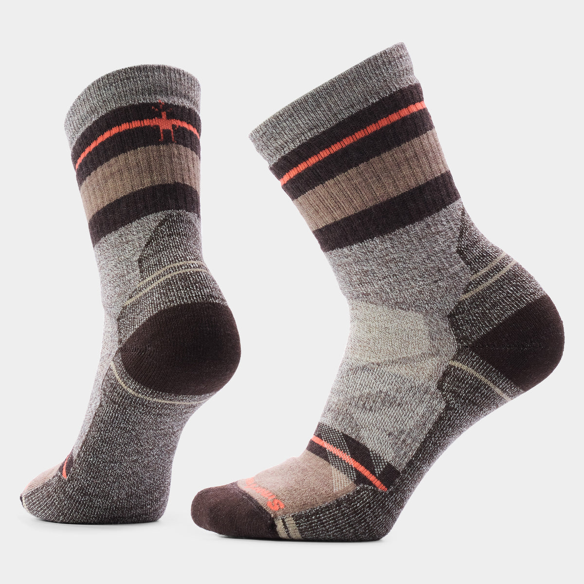 Women's Hike Saturnsphere Crew Socks Taupe-Natural Marl - ver - 1