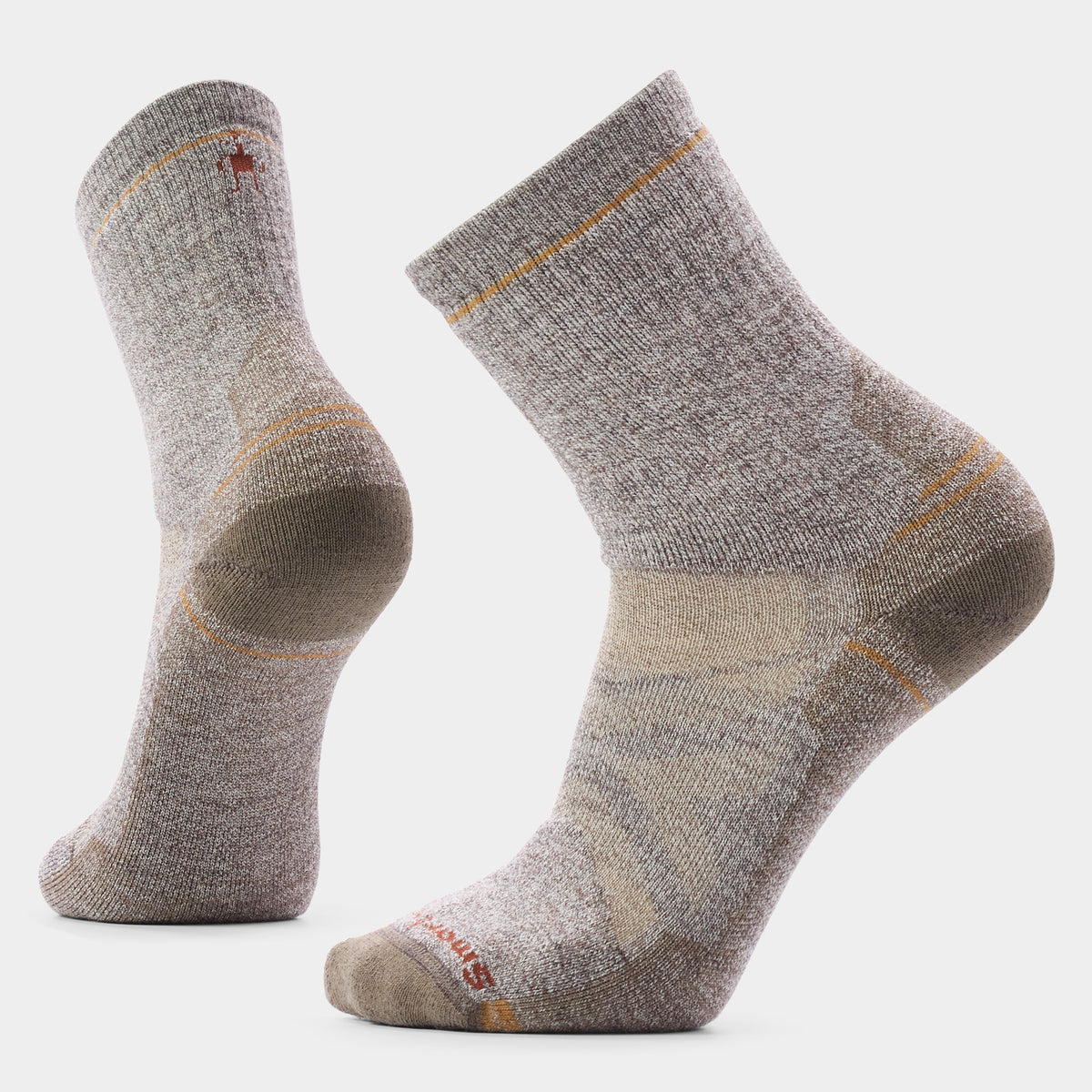 Hike Full Cushion Crew Socks Taupe-Natural Marl - ver - 1