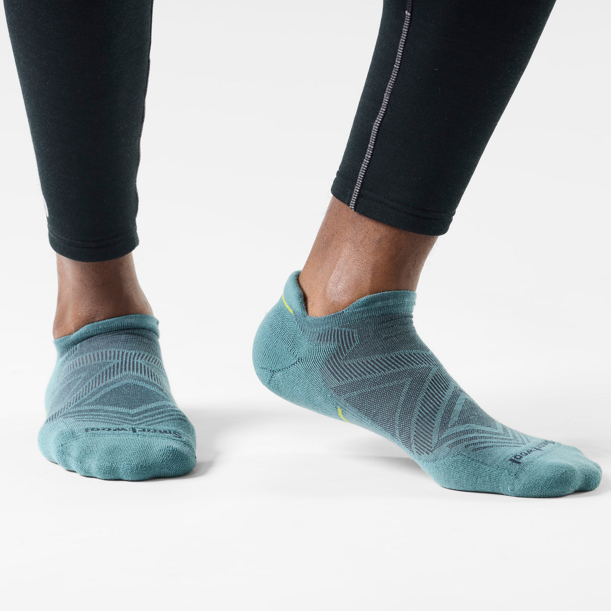 Run Low Ankle Socks Dusty Teal - ver - 2