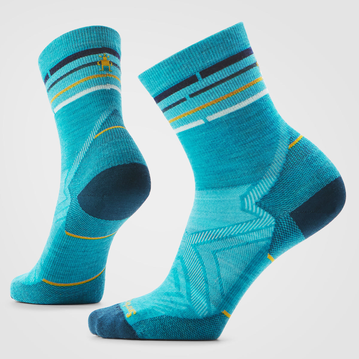 Women's Run Zero Cushion Mid Crew Socks Capri - ver - 1