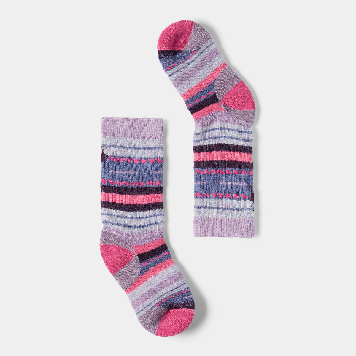 Kids' Hike Margarita Crew Socks Purple Dawn - ver - 1