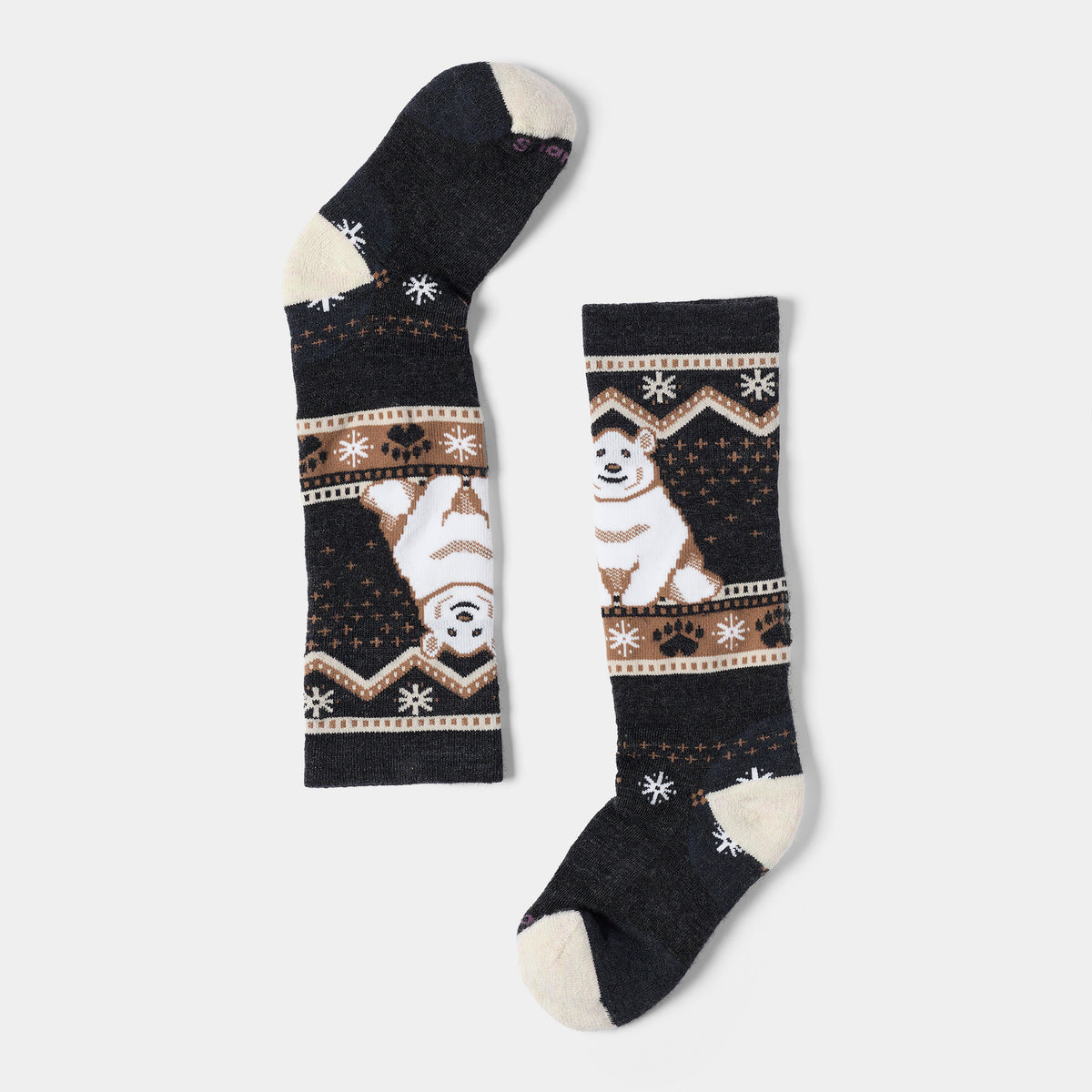 Chaussette de sport d’hiver sous-genou Polar Bear pour enfants  - voir - 1