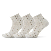 Women's Everyday Classic Dot Ankle Socks 3-Pack