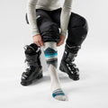 Women's Ski Pattern Over The Calf Socks Honey Gold - ver - 3