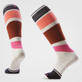 Women's Snowboard Over The Calf Socks Wild Salmon - ver - 1