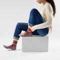 Everyday Cozy Fair Isle Sweater Crew Socks Moonbeam - ver - 2