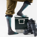 Ski Over The Calf Socks Dusty Teal - ver - 2