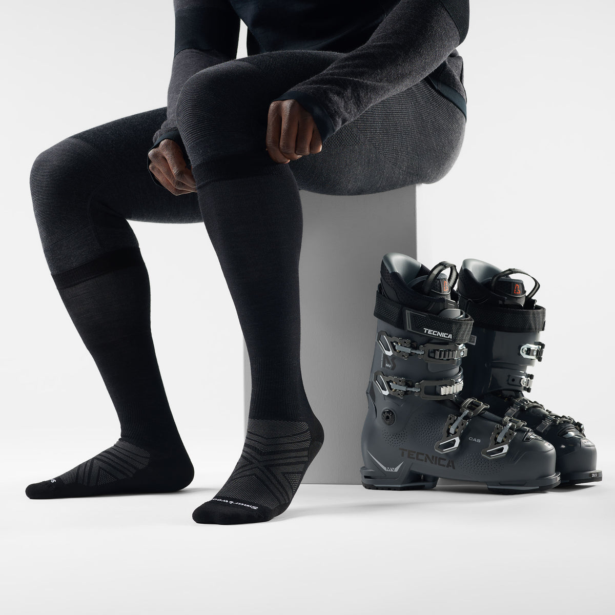 Emballage de 2 chaussette sous-genou ski  - voir - 2