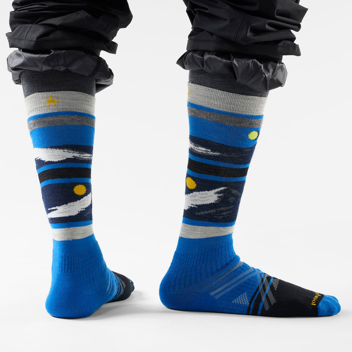 Ski Midnight Ski Over the Calf Socks Twilight Blue - ver - 2