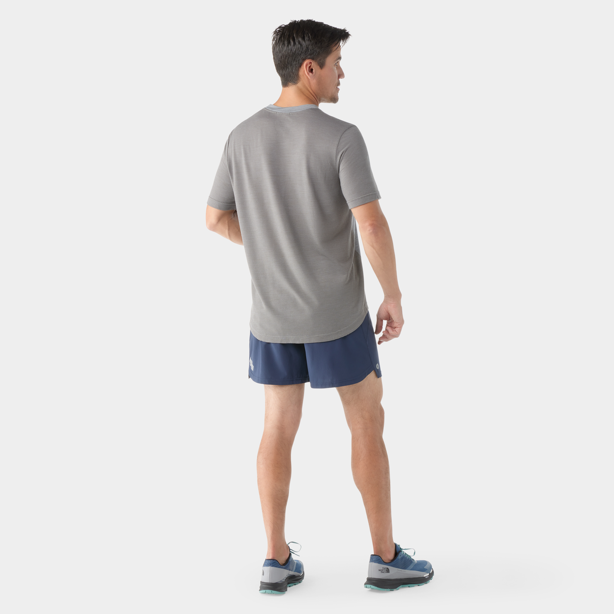Men's Active Mesh Short Sleeve Light Gray Heather - ver - 2