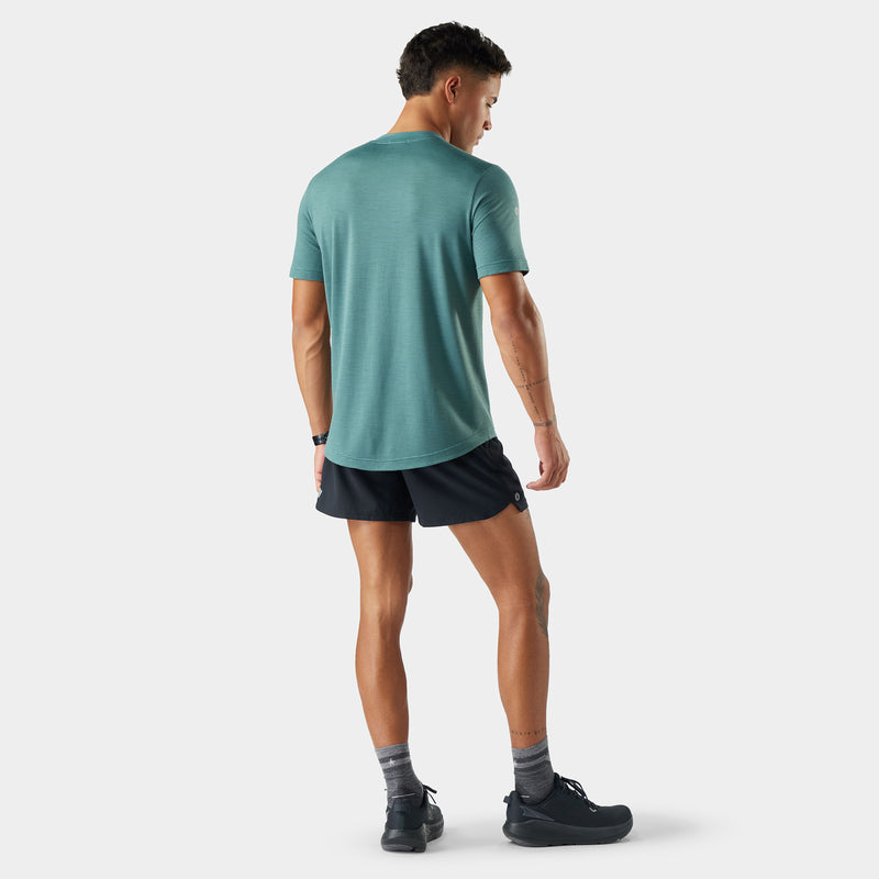 Men's Active Mesh Short Sleeve - Dusty Teal / L