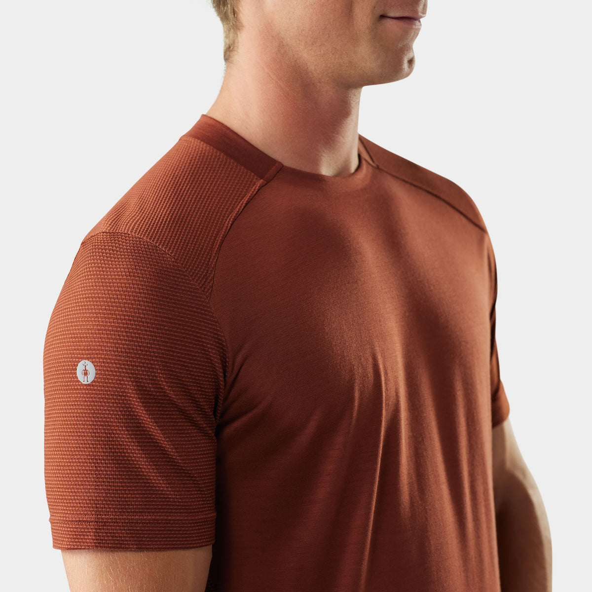 Men's Active Mesh Short Sleeve Light Gray Heather - ver - 3