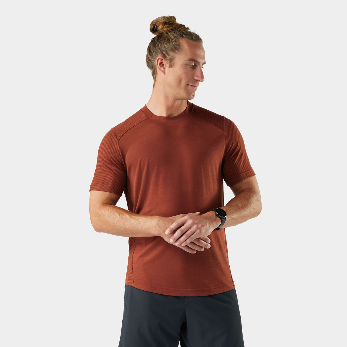 Men's Active Mesh Short Sleeve Light Gray Heather - ver - 1