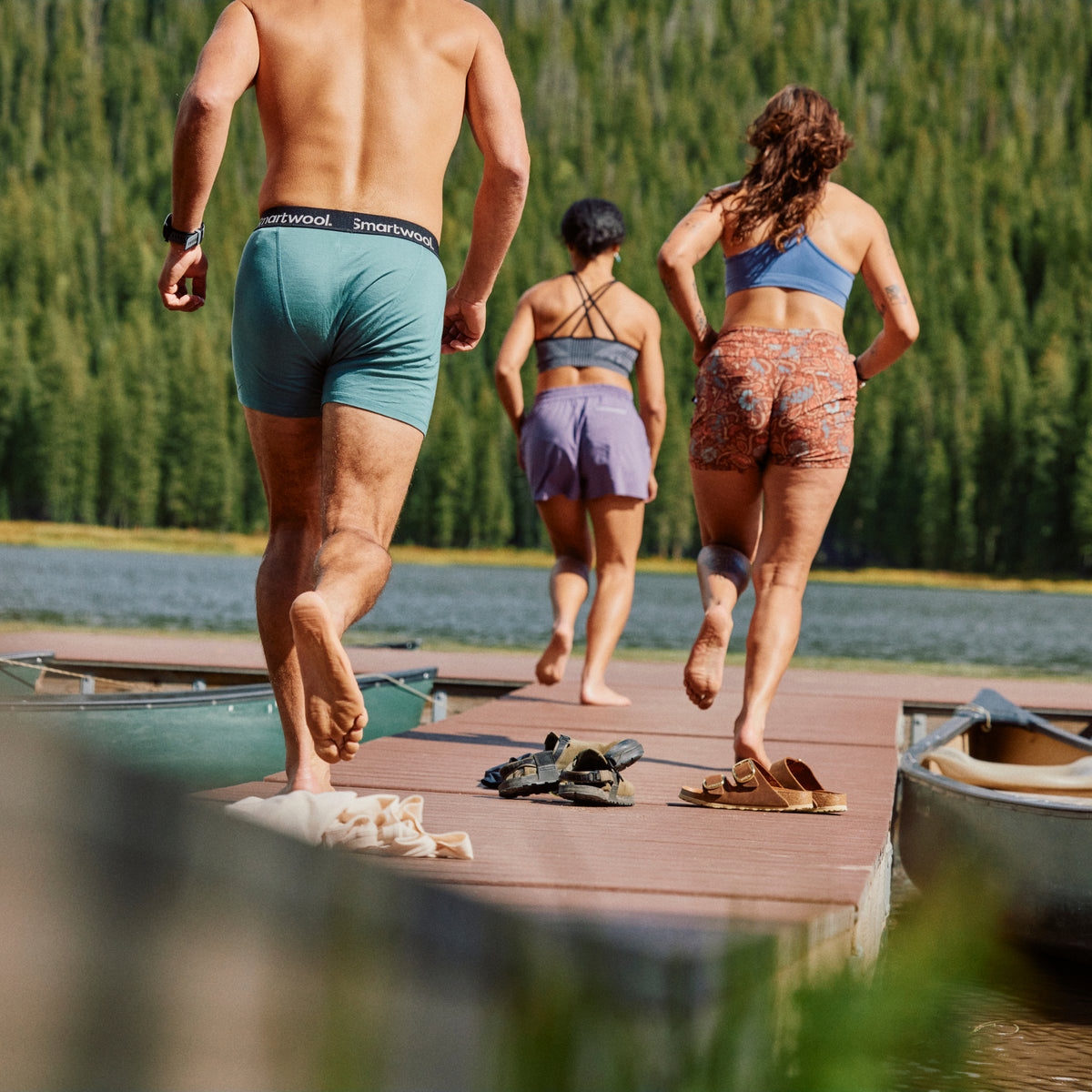 Men's Everyday Merino Boxer Brief Dusty Teal - ver - 4