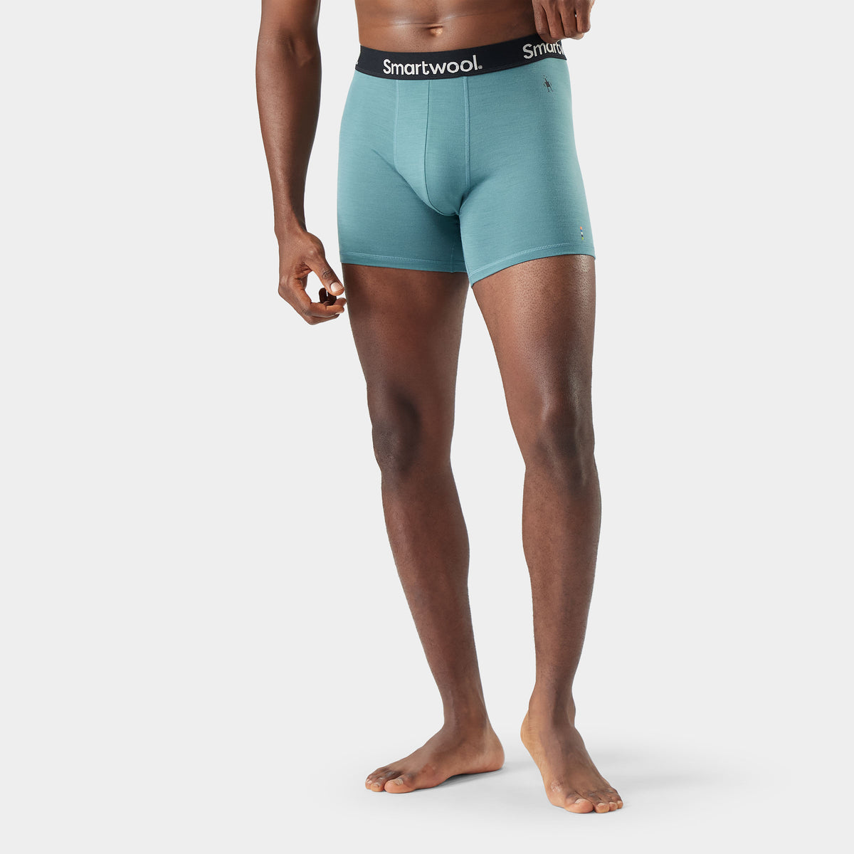 Men's Everyday Merino Boxer Brief Dusty Teal - ver - 1