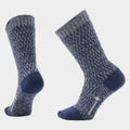 Women's Everyday Cozy Digi-Tick Crew Socks Deep Navy - ver - 1