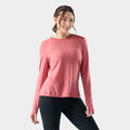 Women's Active Long Sleeve Rosewood - ver - 1