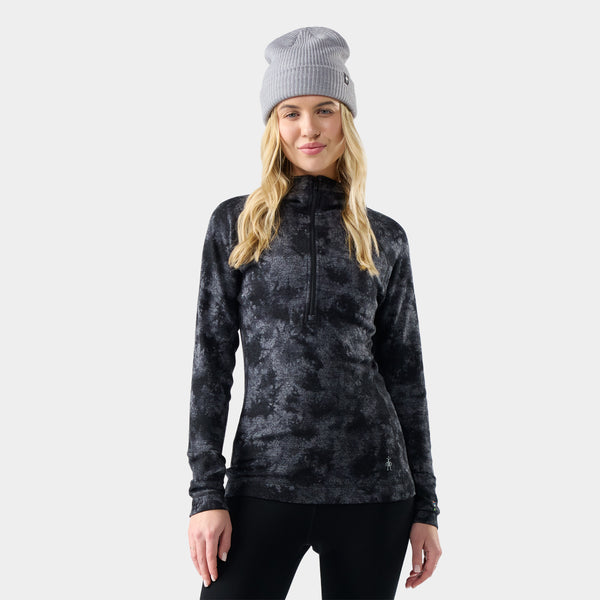 Haut de base à capuchon et demi-glissière Classic Thermal Merino pour femmes