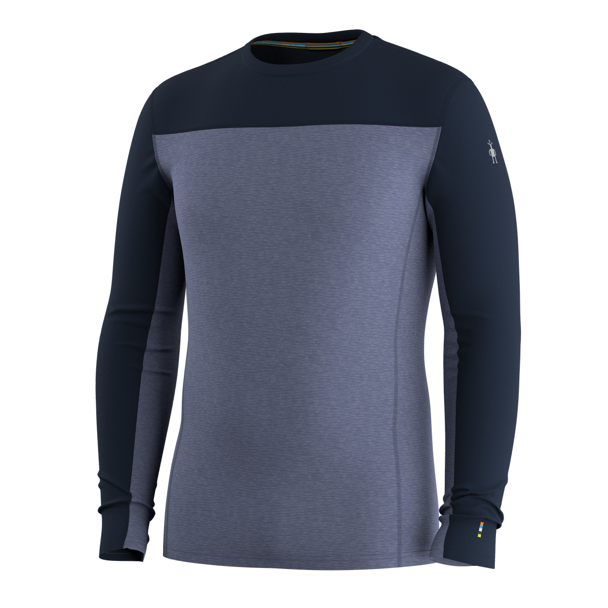 Haut de base à encolure ronde et contraste de couleurs Classic Thermal Merino en boîte pour hommes  - voir - 3