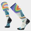 Chaussette de contention imprimée sous-genou Rainbow Trails  - voir - 1