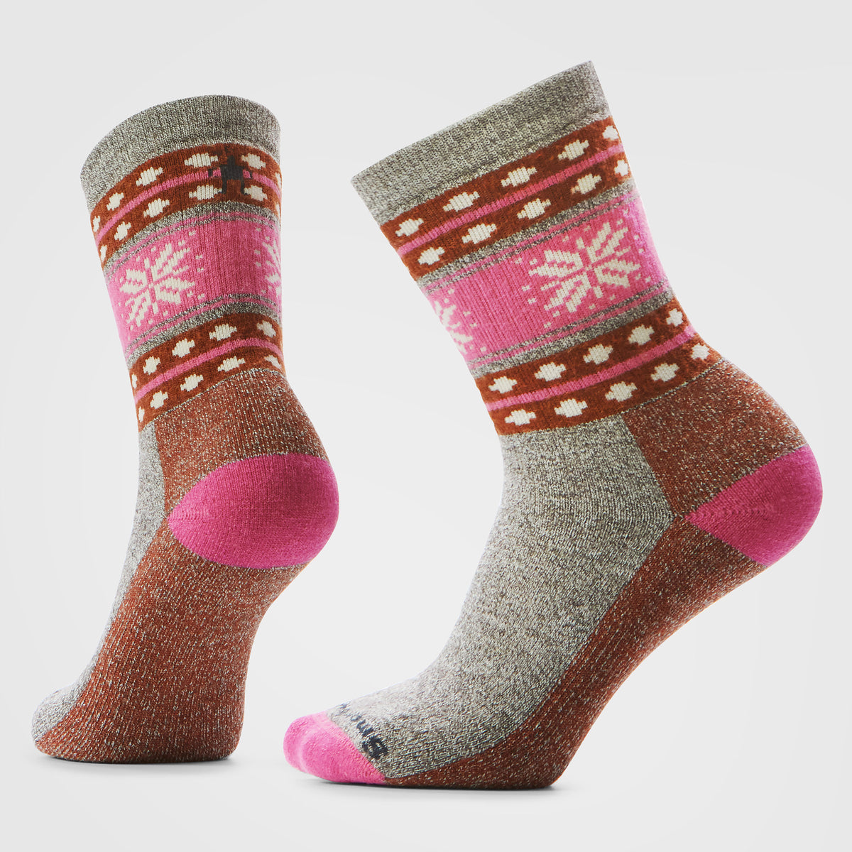 Women's Everyday Cozy Snowflake Dream Crew Socks Serene Blue - ver - 1