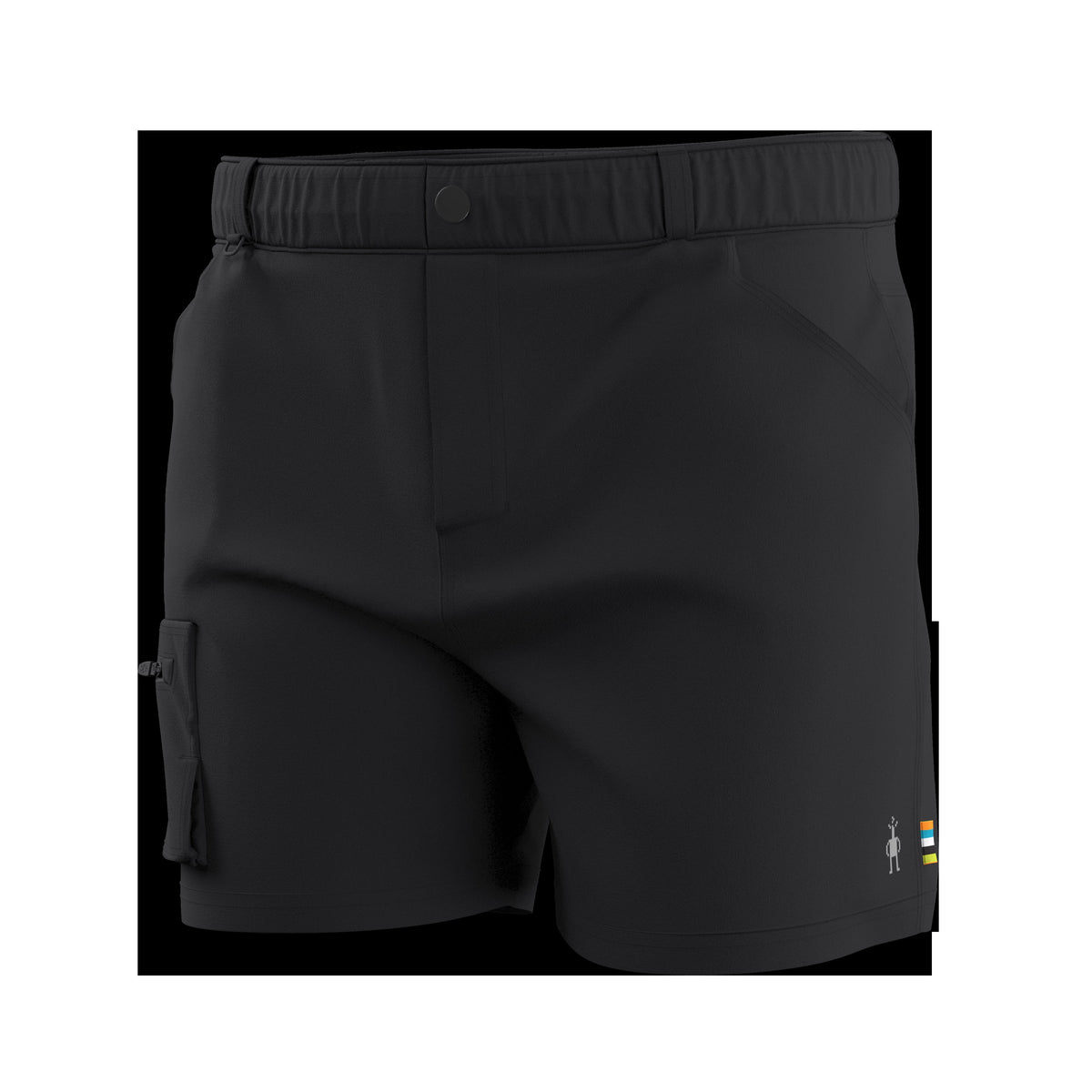 Men's Merino 7" Cargo Hike Short Black - ver - 5