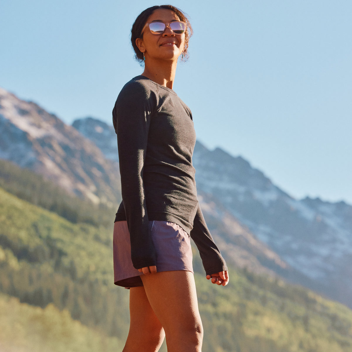 Women's Merino 4" Hike Short Khaki - ver - 3