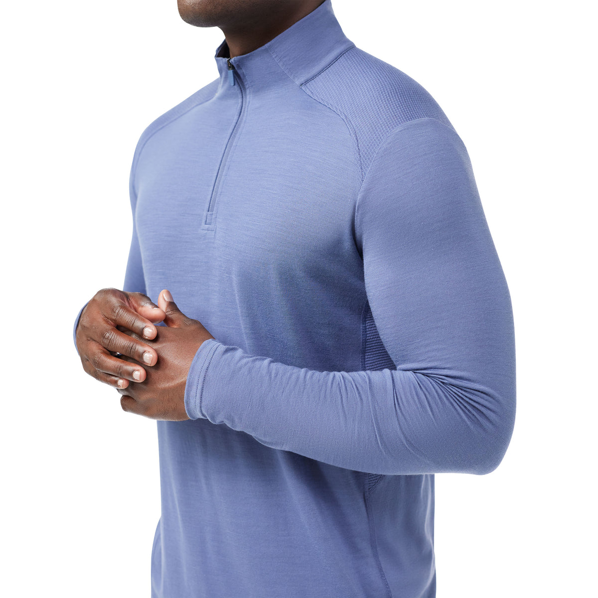 Men's Active Mesh 1/4 Zip Nightfall Blue - ver - 3