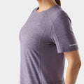 Women's Mountain Bike Short Sleeve Jersey Purple Storm Heather - ver - 3
