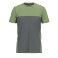 Men's Mountain Bike Short Sleeve Jersey Charcoal-Fern Green - ver - 4