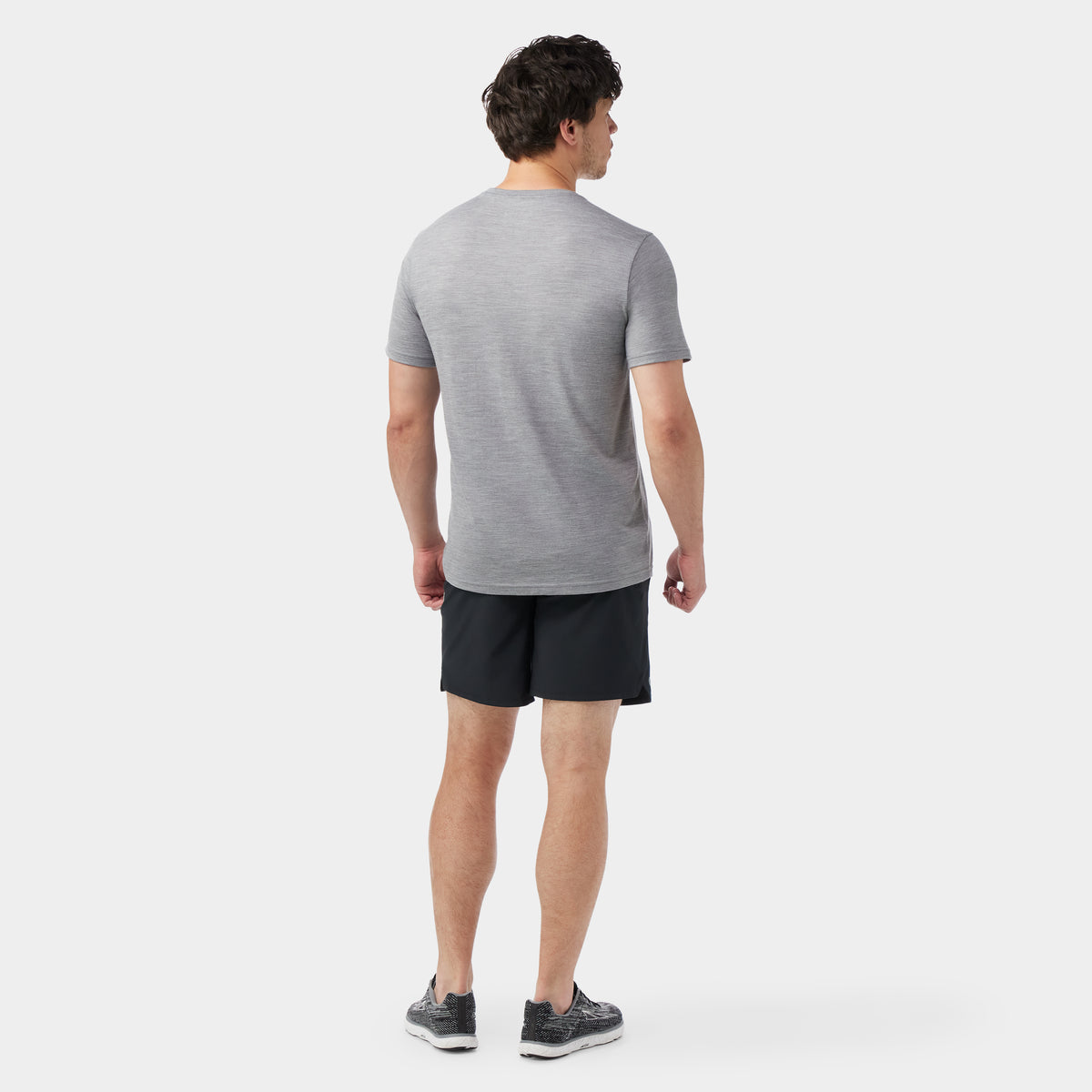 Men's Active Short Sleeve Light Gray Heather - ver - 2