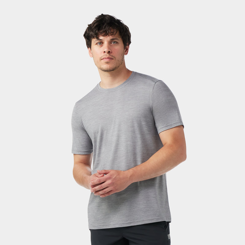 T-shirt Active pour hommes - Chiné Gris Pâle / G