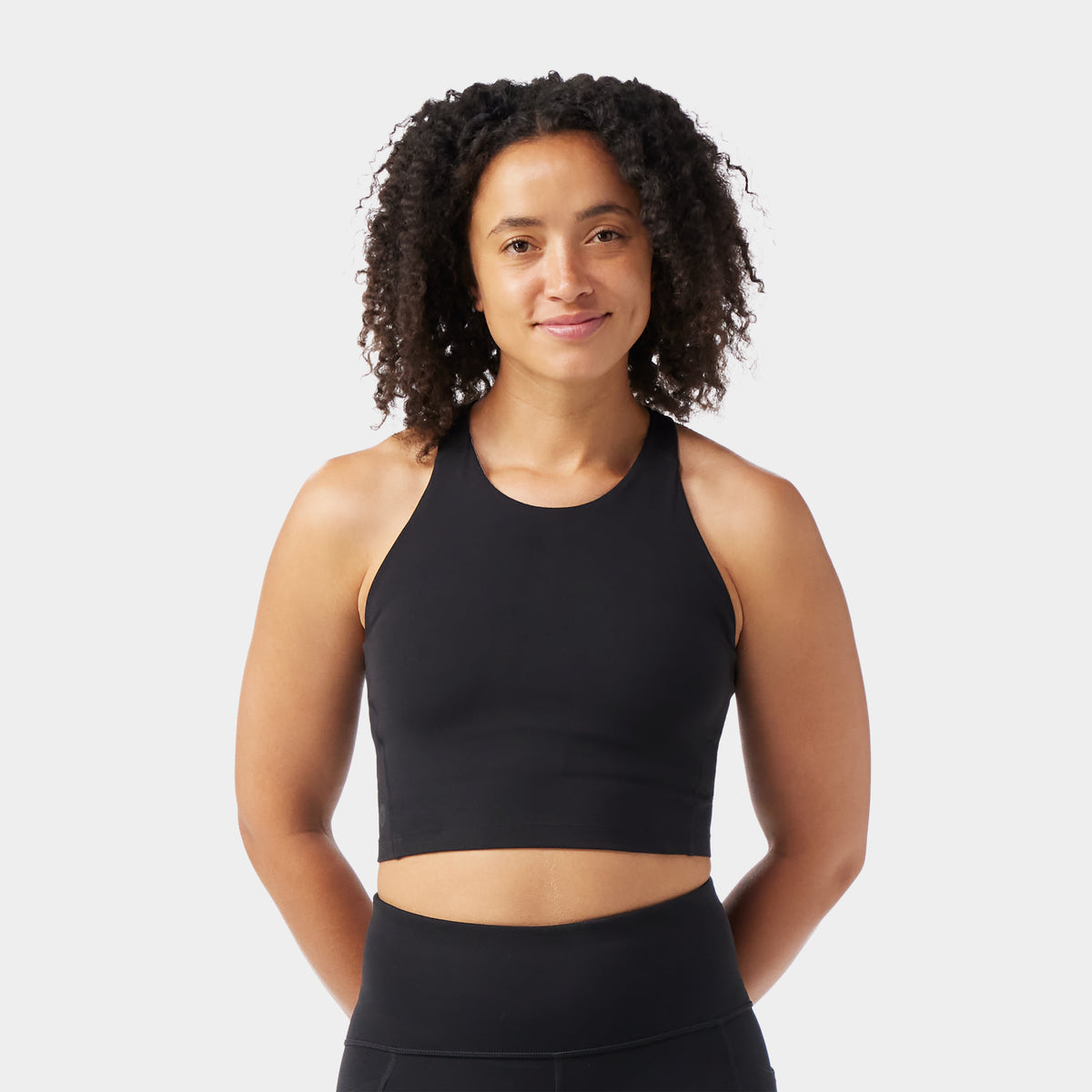 Women's Active Crop Bra Deep Navy - 1