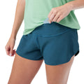 Women's Active Lined 3" Short Coral Reef Zigzag - ver - 20