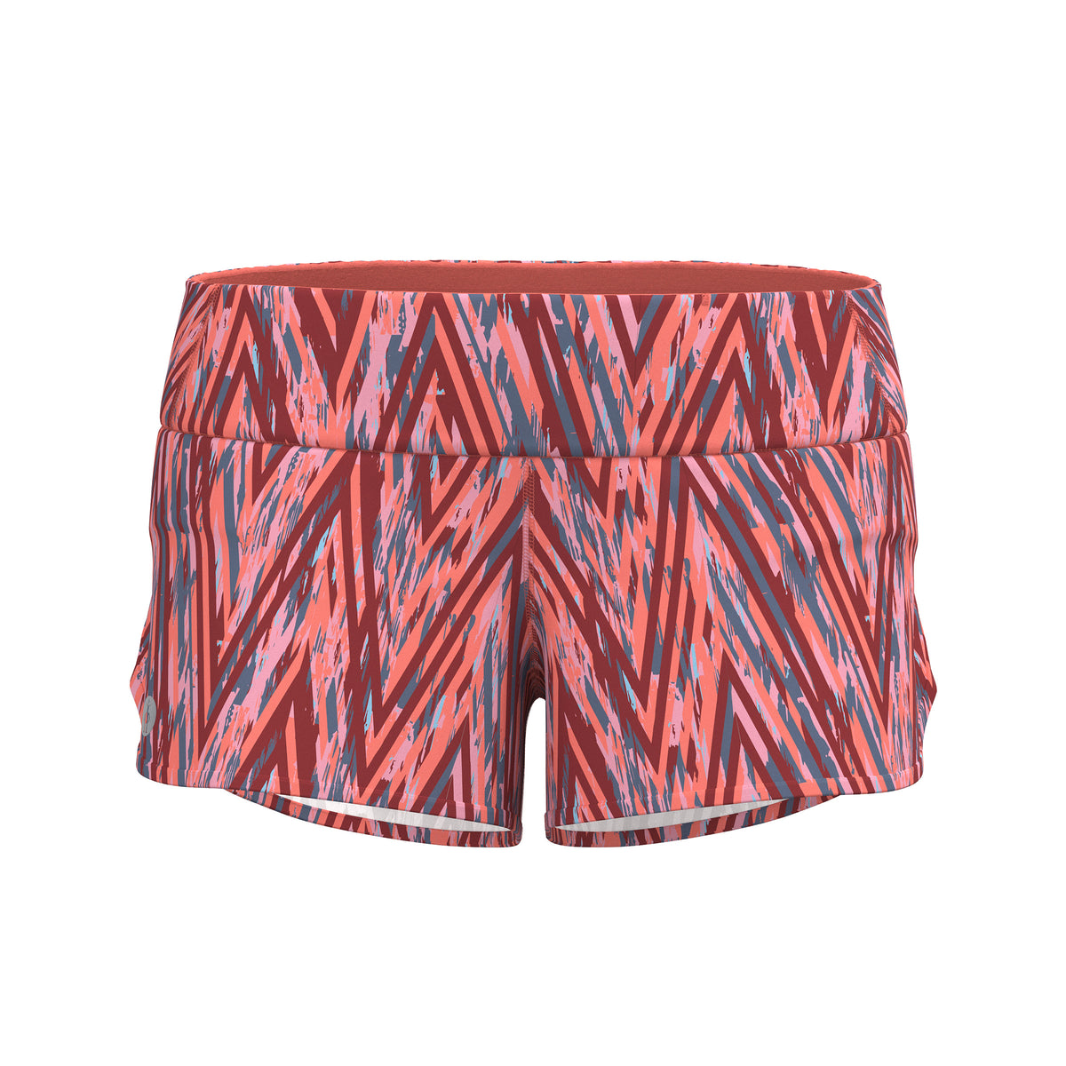 Women's Active Lined 3" Short Coral Reef Zigzag - ver - 6