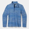 Kids' Classic Thermal Merino Base Layer 1/4 Zip Indigo Linear Peaks - ver - 3