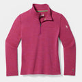 Kids' Classic Thermal Merino Base Layer 1/4 Zip Festive Fuchsia Heather - ver - 3