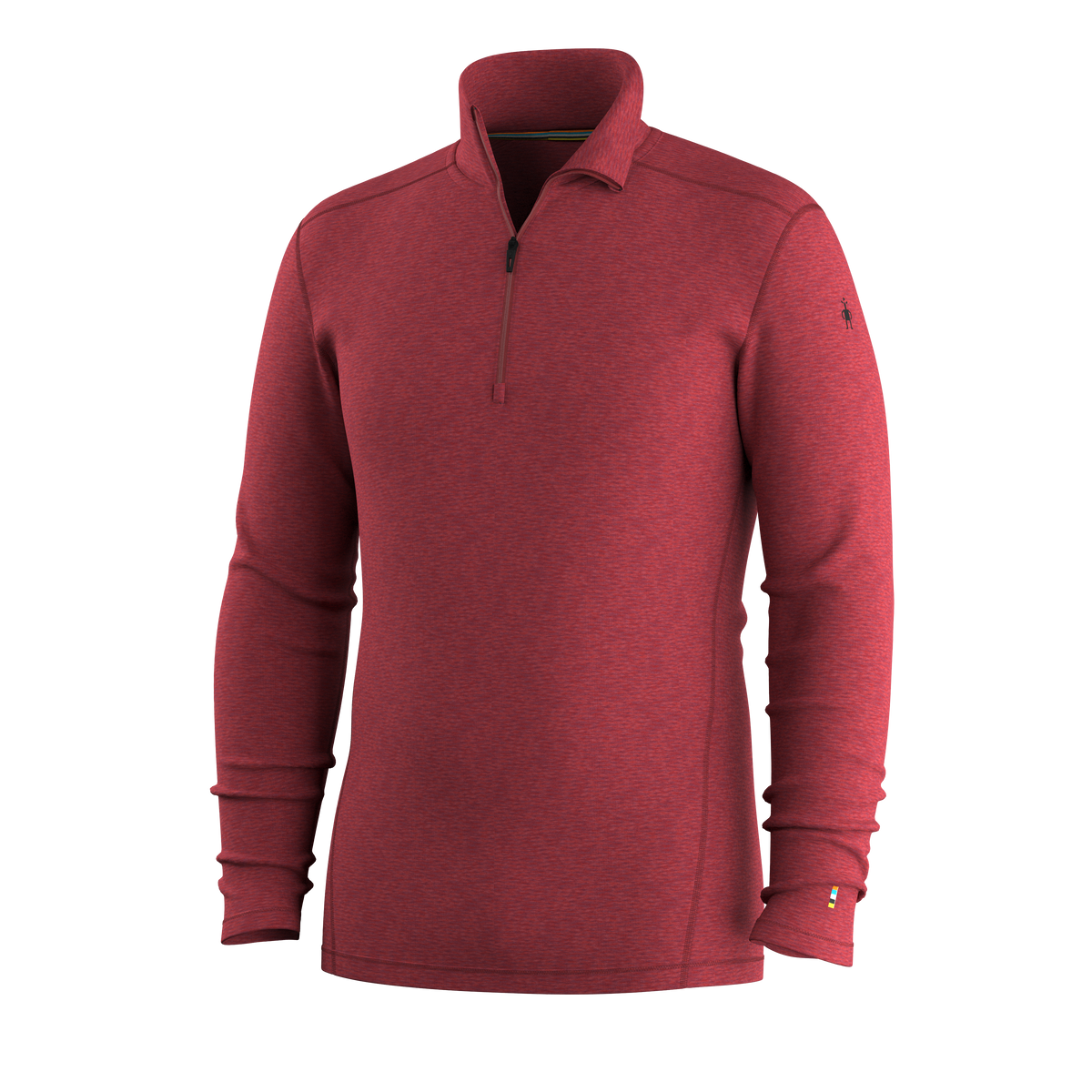 Men's Classic Thermal Merino Base Layer 1/4 Zip Currant Heather - 3