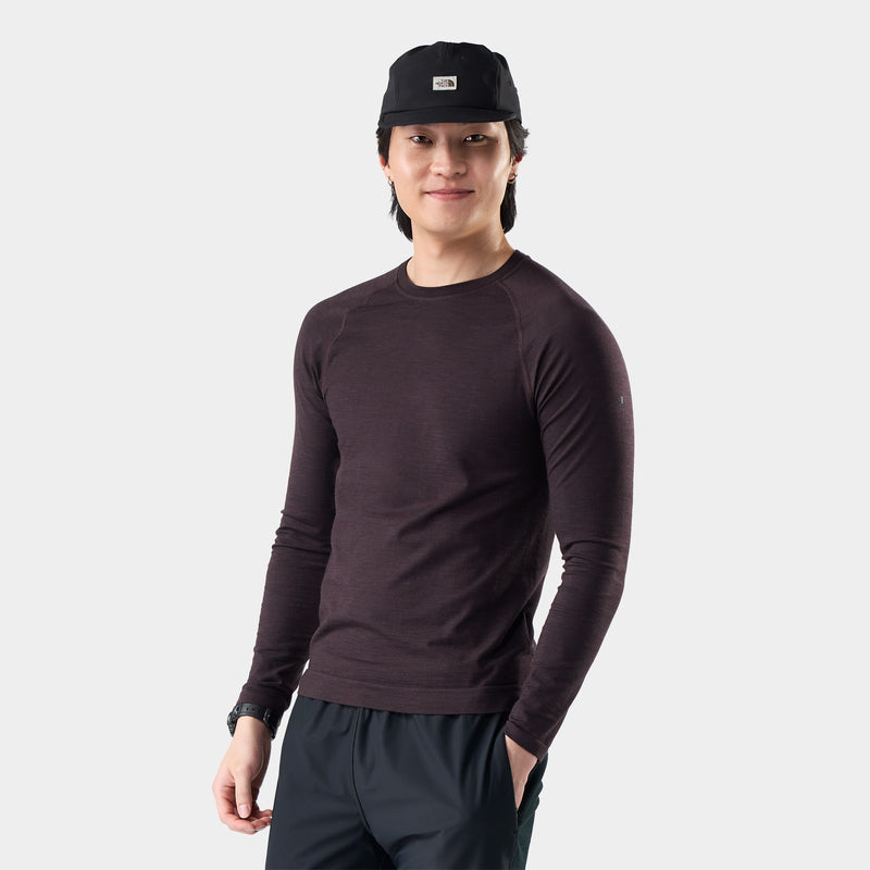 Men's Intraknit™ All-Season Merino Base Layer Crew - Dark Mink / L