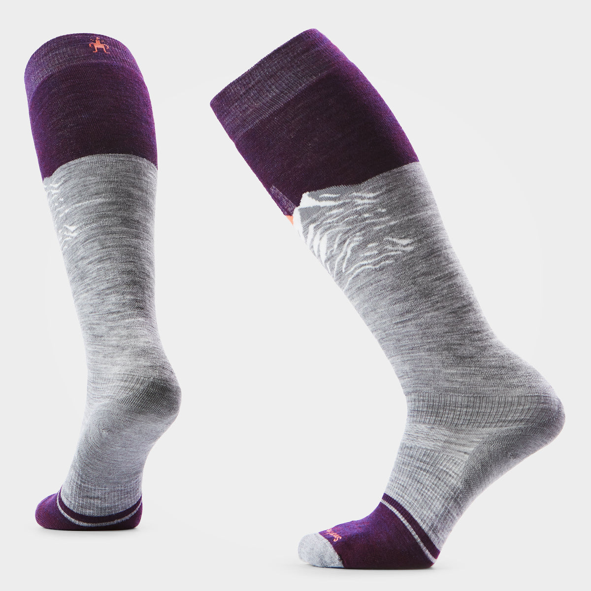 Chaussette de planche à neige sous-genou Valley Sunset pour femmes  - voir - 1