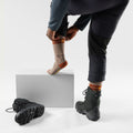 Mountaineer Tall Crew Socks Fossil - ver - 2