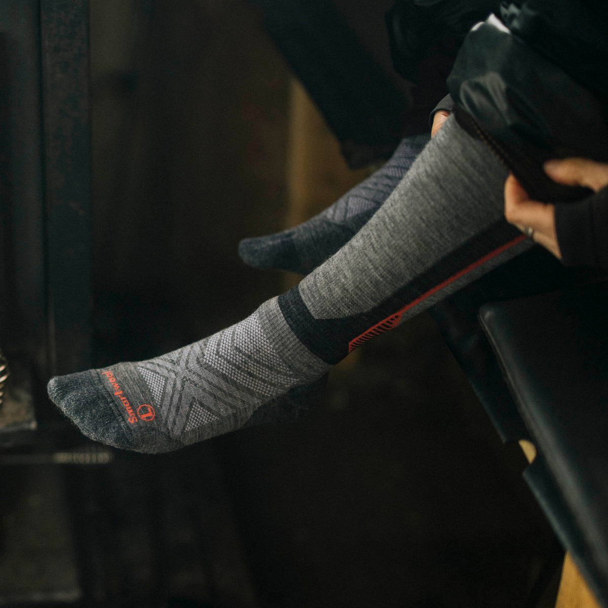 Intraknit™ Ski Over The Calf Socks Black - ver - 3