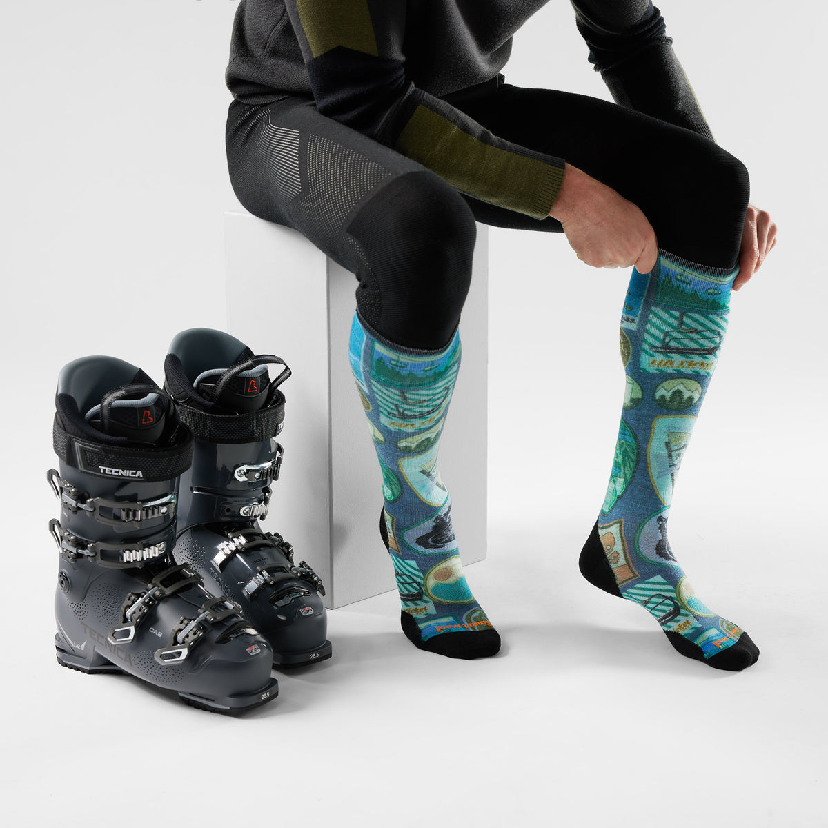 Chaussette de ski sous-genou Explorer  - voir - 2
