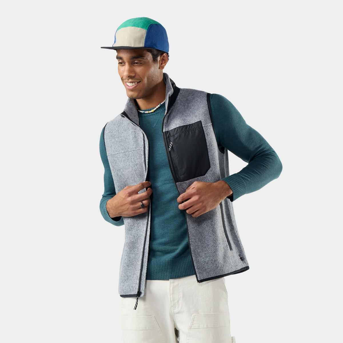 Men's Second Cut™ Fleece Vest Light Gray Heather - ver - 1