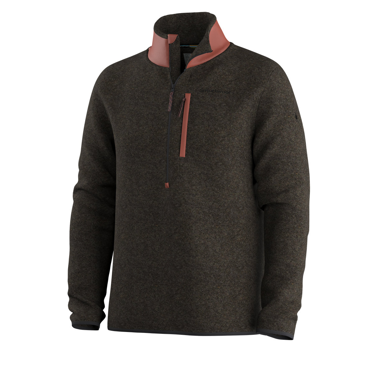Men's Second Cut™ Fleece 1/2 Zip Burnt Sienna - ver - 4
