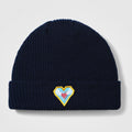 Smartwool Geo Peaks Patch Beanie Deep Navy - ver - 3