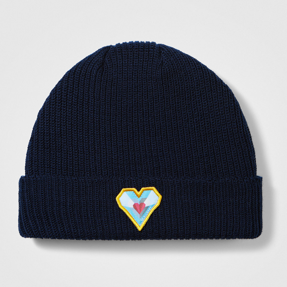 Smartwool Geo Peaks Patch Beanie Deep Navy - ver - 3